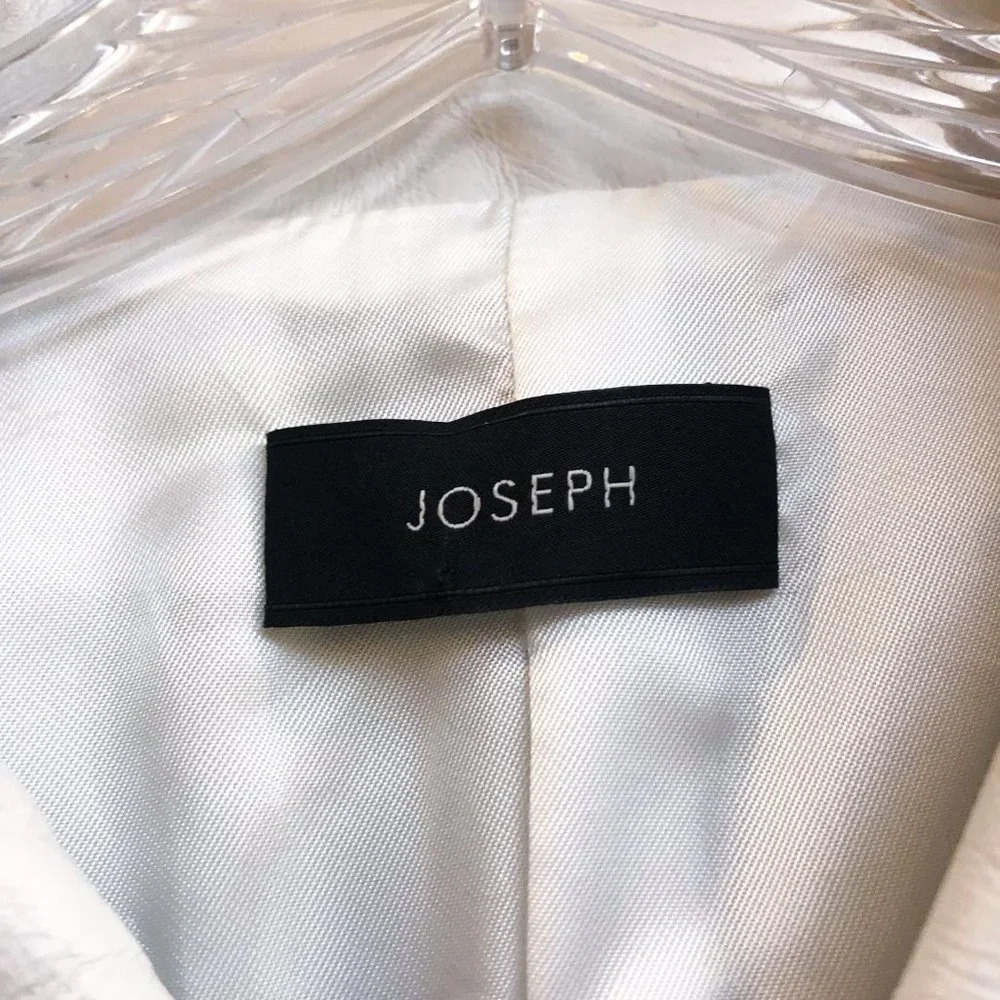 JOSEPH Ryder 100% Lamb Leather White Designer Classic Motorcycle Jacket 36 RARE - Picture 7 of 12